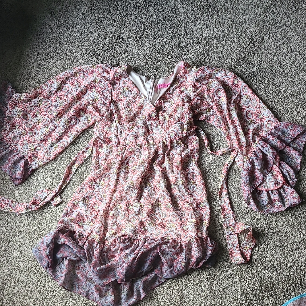 Betsy Johnson Boho Butterfly Sleeve Dress Size 6